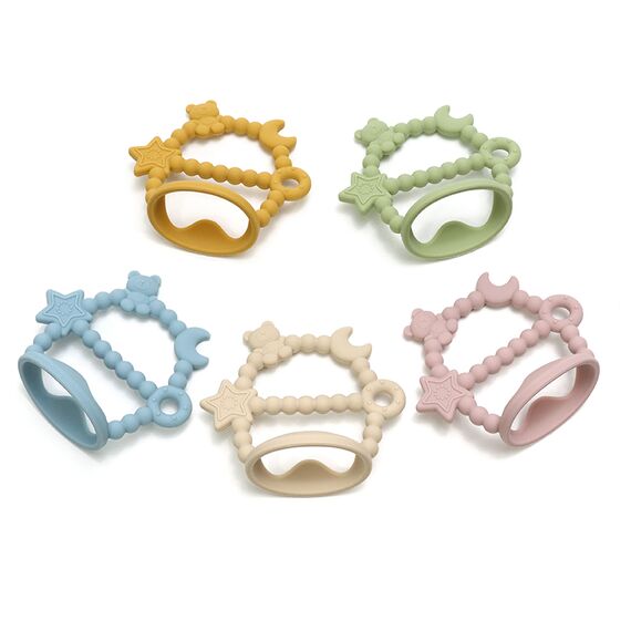 Звёздочка прорезыватель силиконовый на ручку, 11 см, Цвет: главный, изображение 3