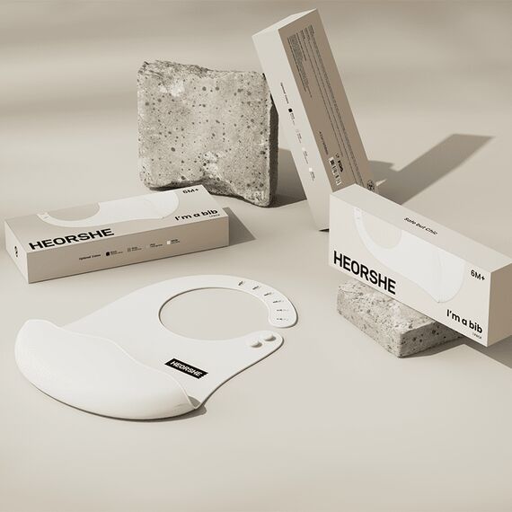 Нагрудник силіконовий HEORSHE в коробці, Колір: Головний, зображення 5