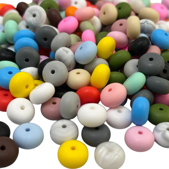 Абакус намистина силіконова, 14 мм, Колір: Головний, зображення 2