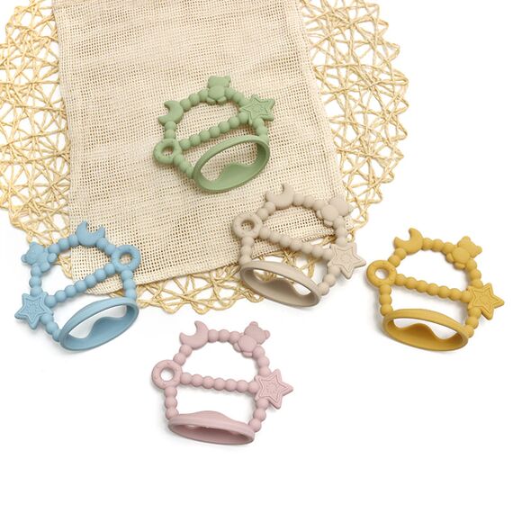 Звёздочка прорезыватель силиконовый на ручку, 11 см, Цвет: главный, изображение 6