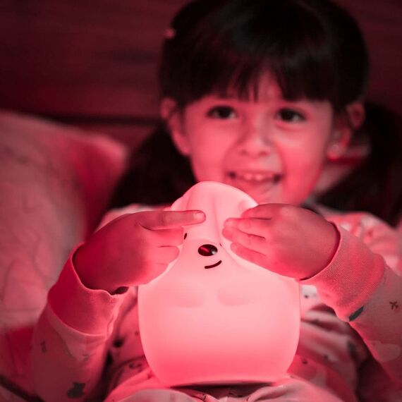 Нічничок для дитячої кімнати силіконовий, ведмедик L, 15,3 см, Колір: Головний, зображення 5